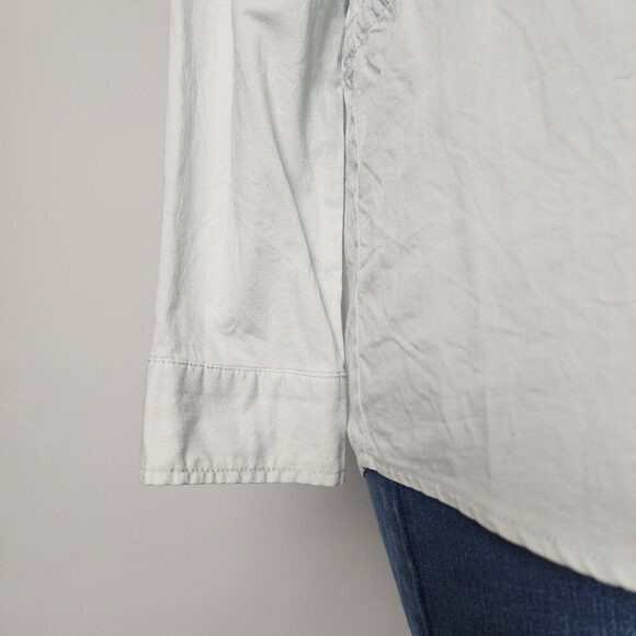 Light Blue Button Down Shirt for Women - Picture 4 of 10